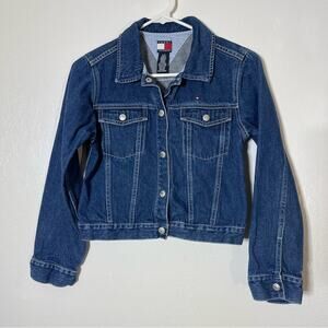 Tommy Hilfiger, Denim Jacket. Size Large in kids. In excellent condition!